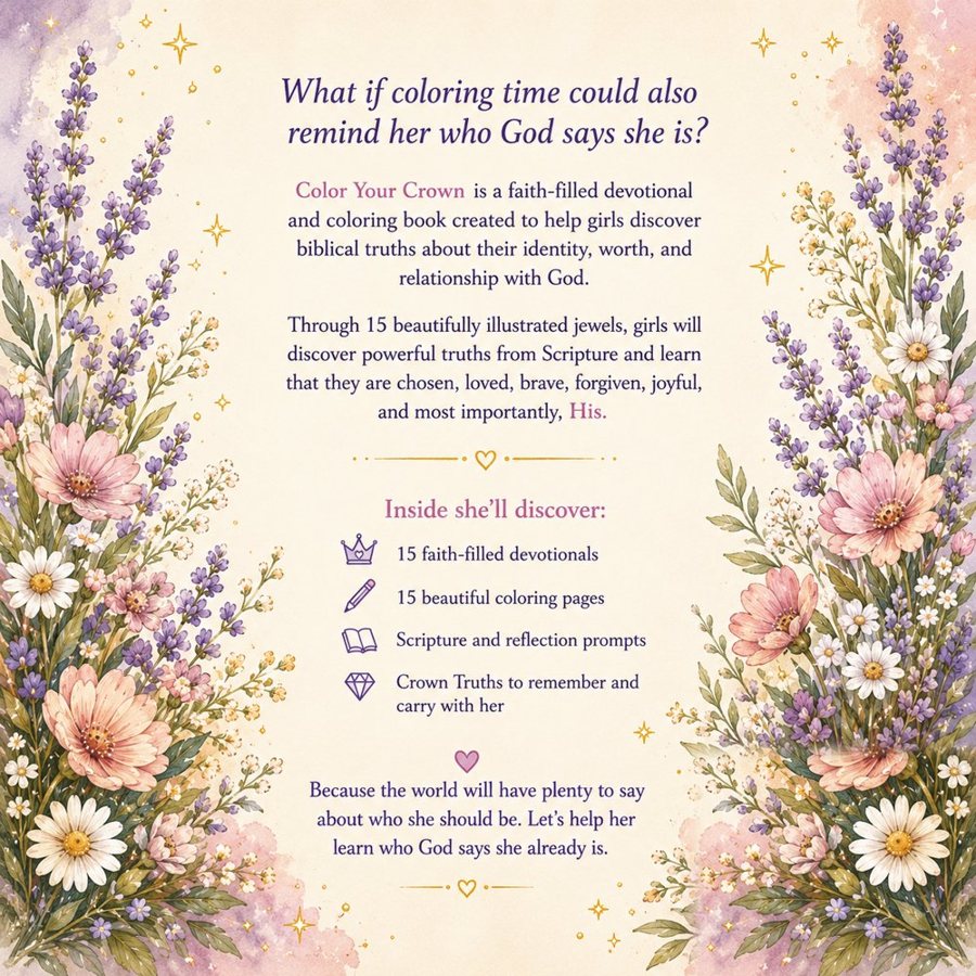 Back cover of Color Your Crown